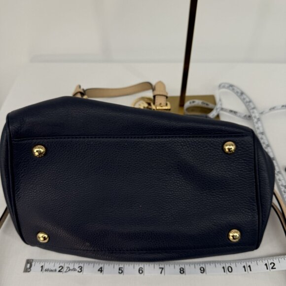 MICHAEL KORS Greyson Med Satchel and BRAND NEW Wallet Set in Blue - Picture 6 of 12